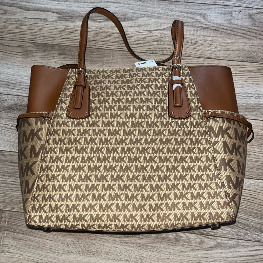 Michael Kors Brown and Tan Tote Bag